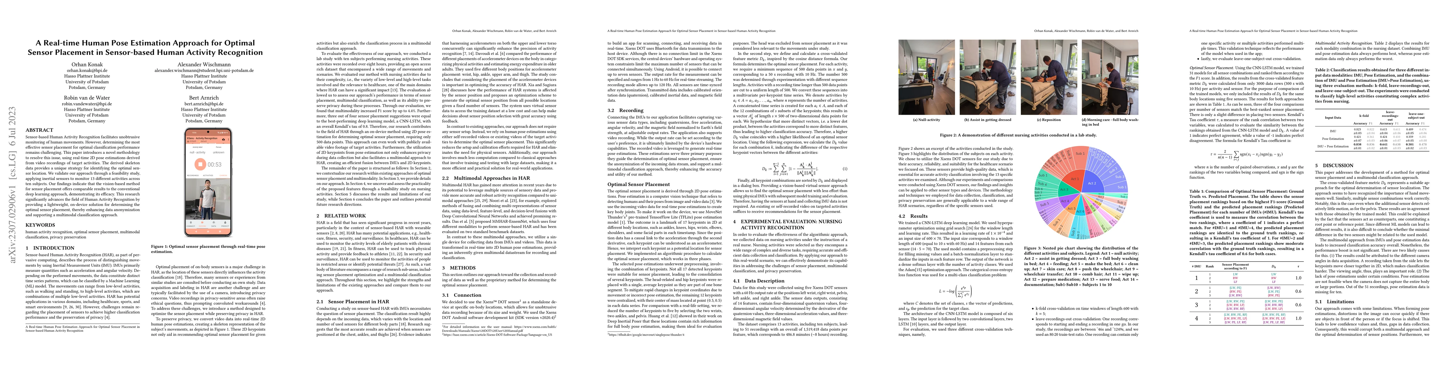Thumbnail for A Real-time Human Pose Estimation Approach for Optimal Sensor Placement
  in Sensor-based Human Activity Recognition