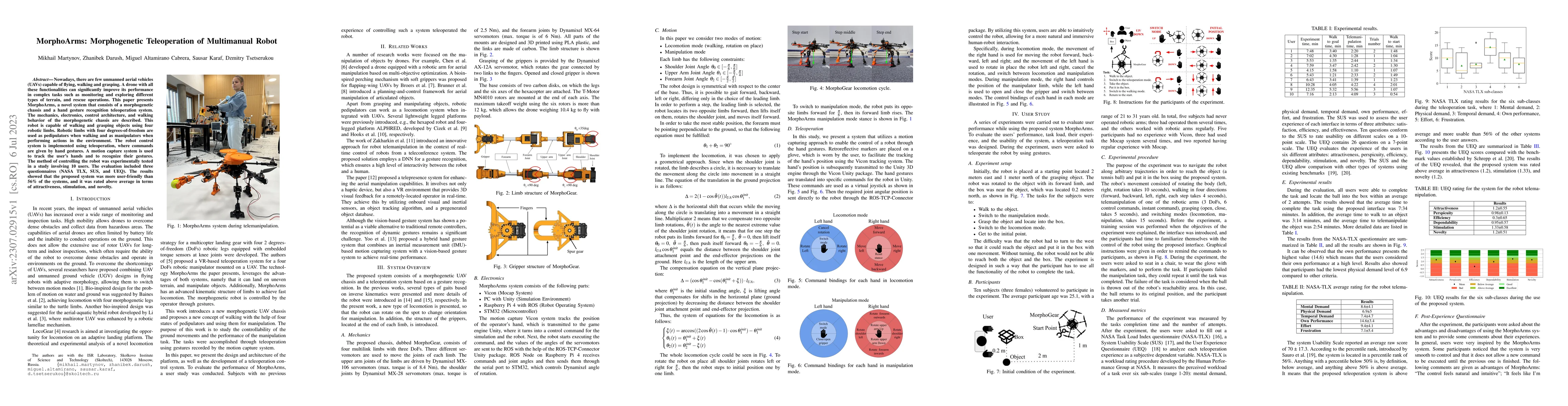 Thumbnail for MorphoArms: Morphogenetic Teleoperation of Multimanual Robot