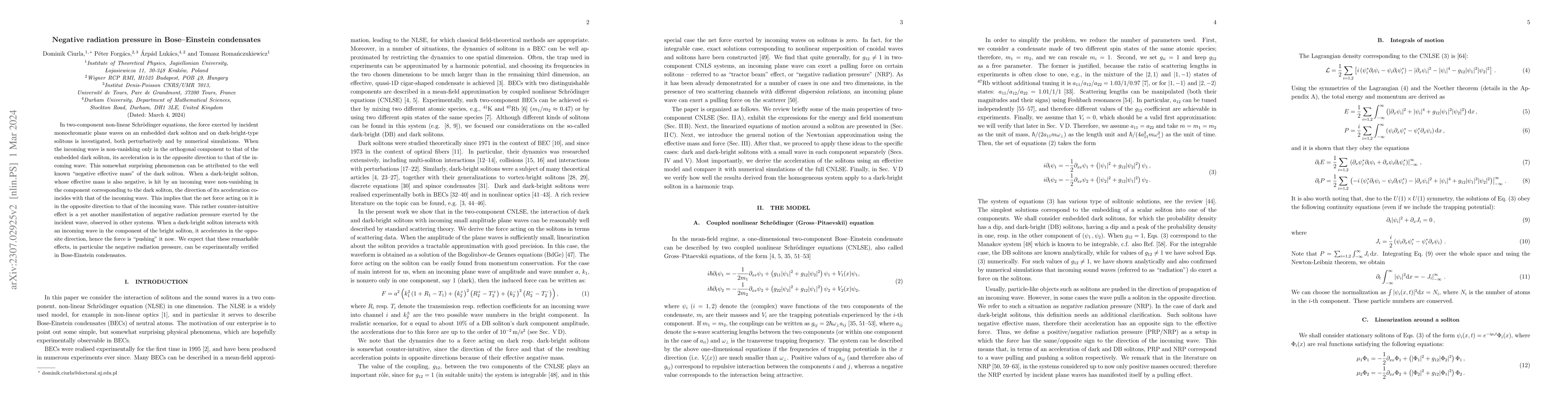 Thumbnail for Negative radiation pressure in Bose-Einstein condensates