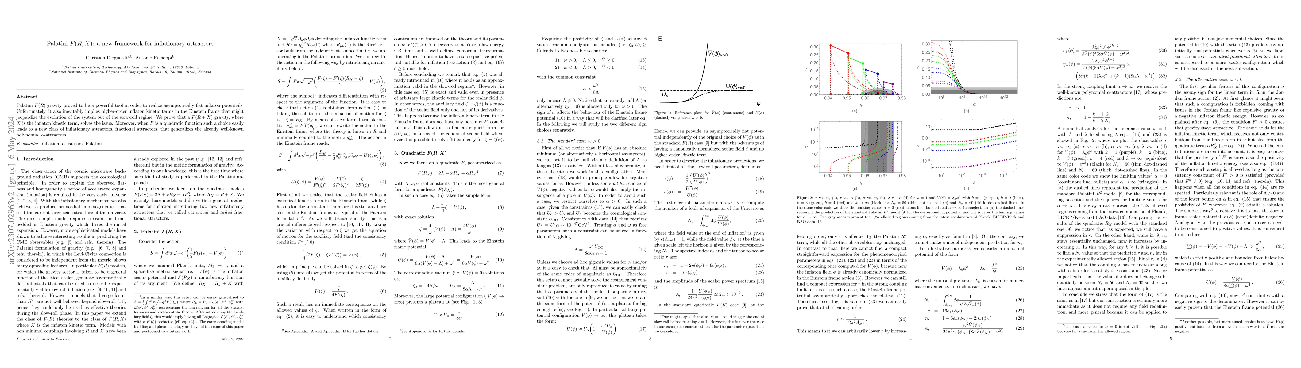 Thumbnail for Palatini $F(R,X)$: a new framework for inflationary attractors