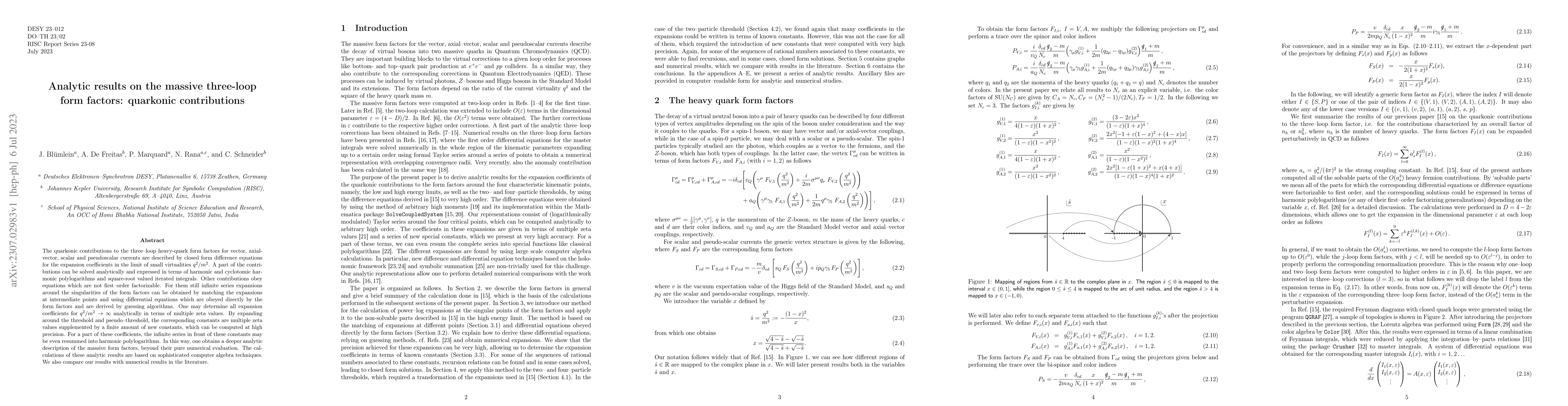 Thumbnail for Analytic results on the massive three-loop form factors: quarkonic
  contributions