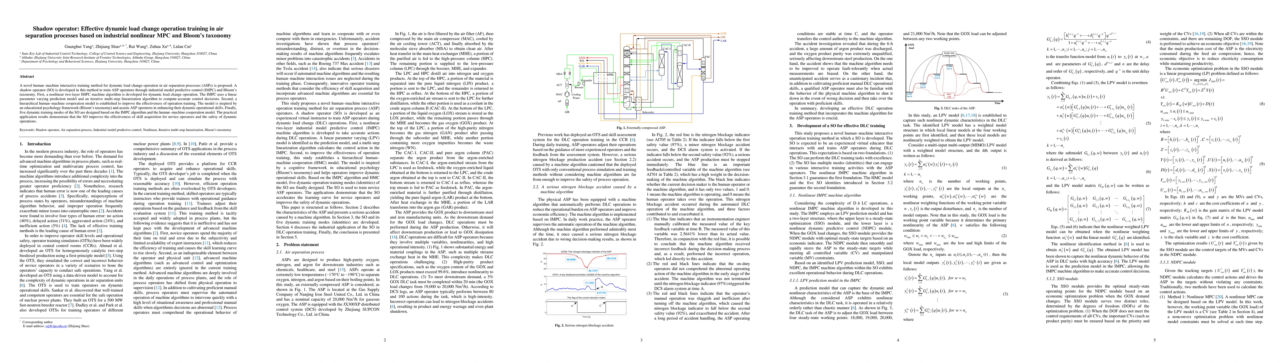 Thumbnail for Shadow operator: Effective dynamic load change operation training in air
  separation processes based on industrial nonlinear MPC and Bloom's taxonomy