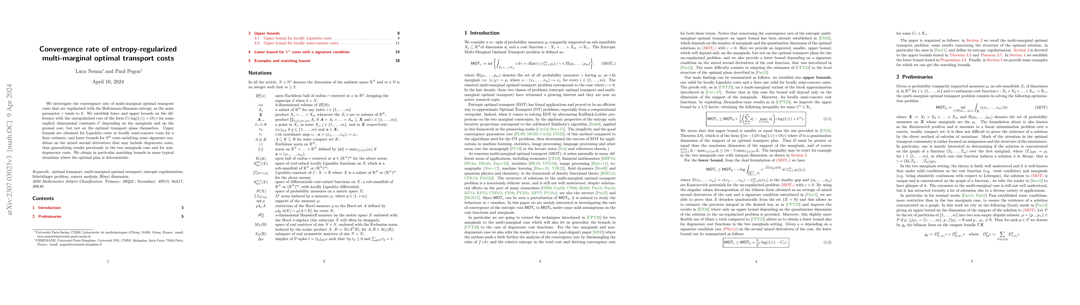 Thumbnail for Convergence rate of entropy-regularized multi-marginal optimal transport
  costs