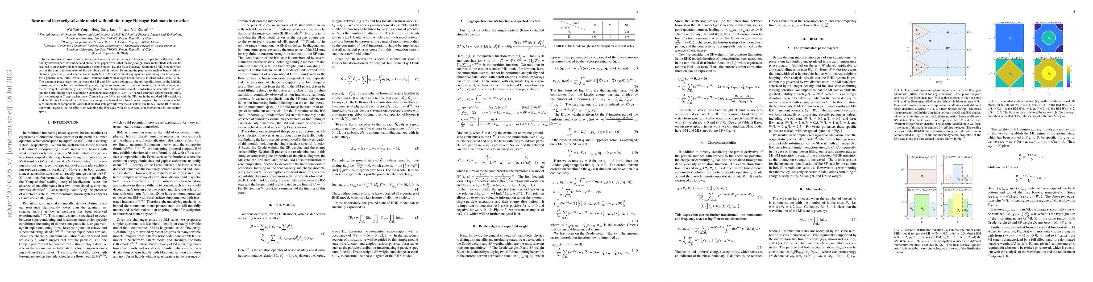 Thumbnail for Bose metal in exactly solvable model with infinite-range
  Hatsugai-Kohmoto interaction