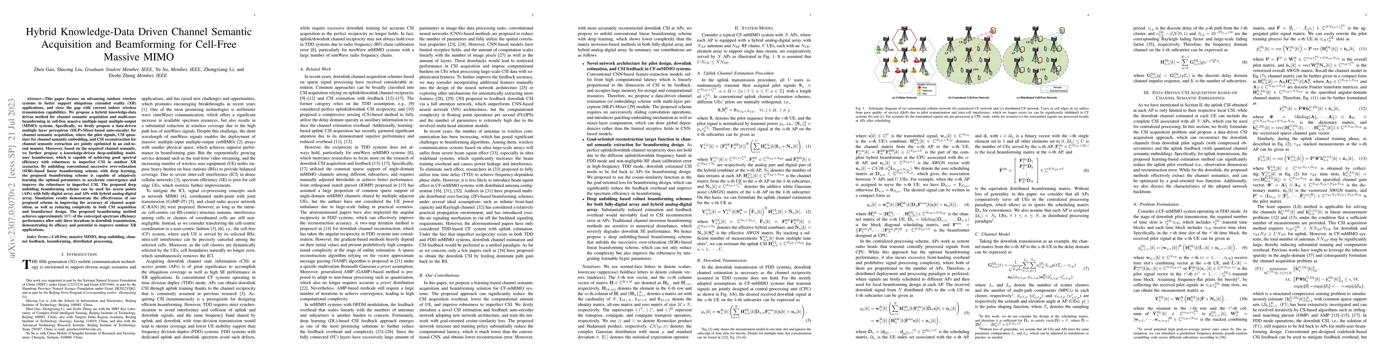 Thumbnail for Hybrid Knowledge-Data Driven Channel Semantic Acquisition and
  Beamforming for Cell-Free Massive MIMO