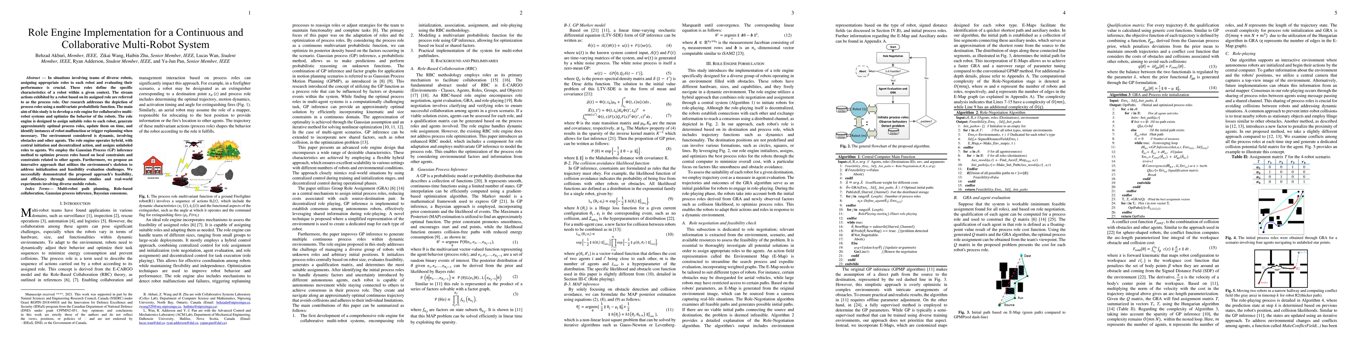 Thumbnail for Role Engine Implementation for a Continuous and Collaborative
  Multi-Robot System