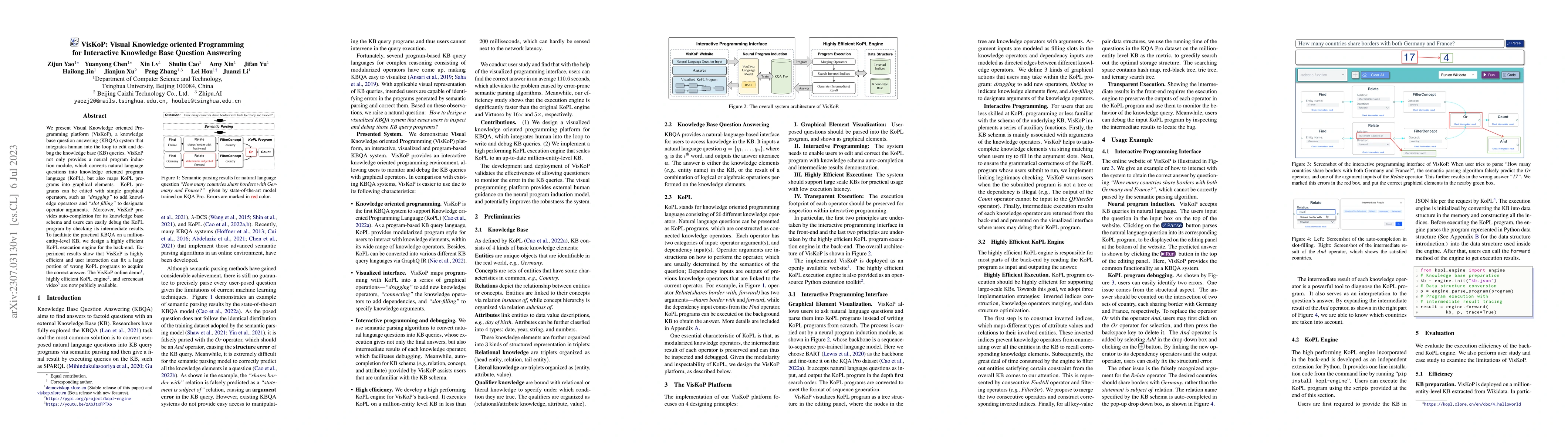 Thumbnail for VisKoP: Visual Knowledge oriented Programming for Interactive Knowledge
  Base Question Answering
