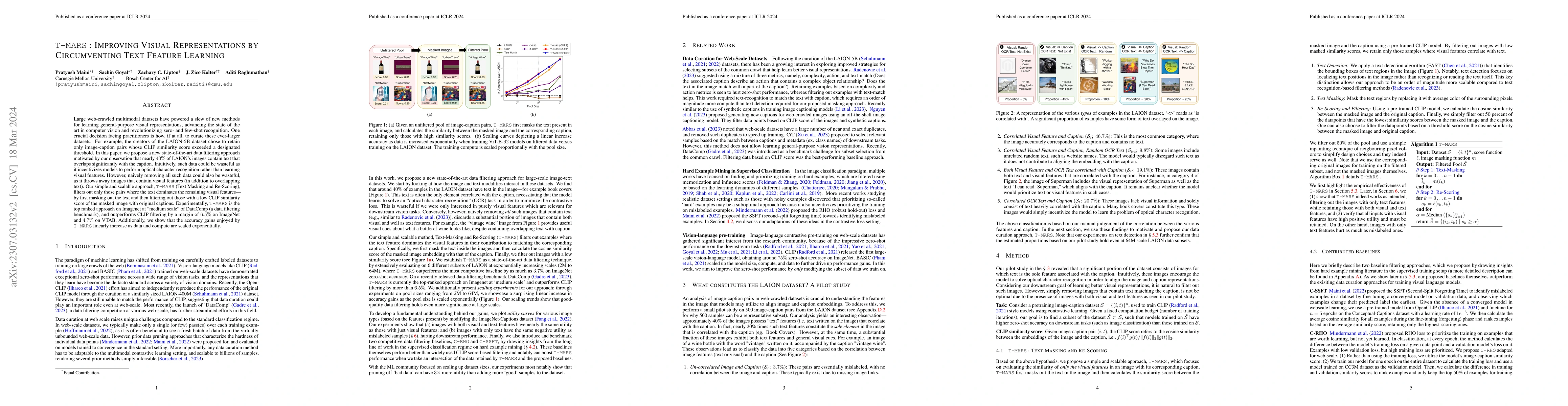 Thumbnail for T-MARS: Improving Visual Representations by Circumventing Text Feature
  Learning