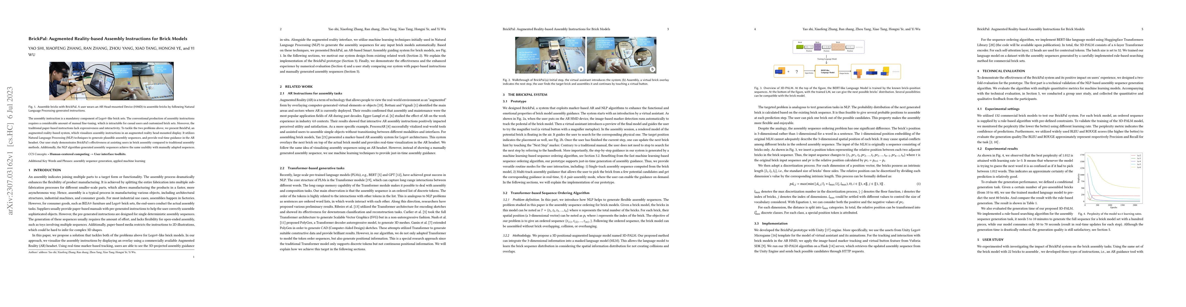 Thumbnail for BrickPal: Augmented Reality-based Assembly Instructions for Brick Models