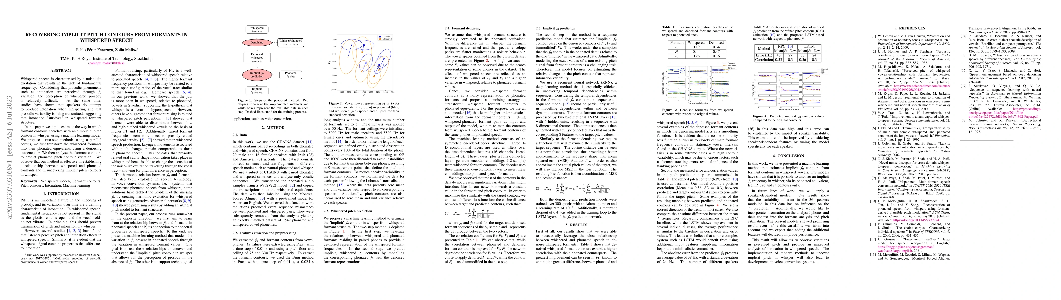 Thumbnail for Recovering implicit pitch contours from formants in whispered speech