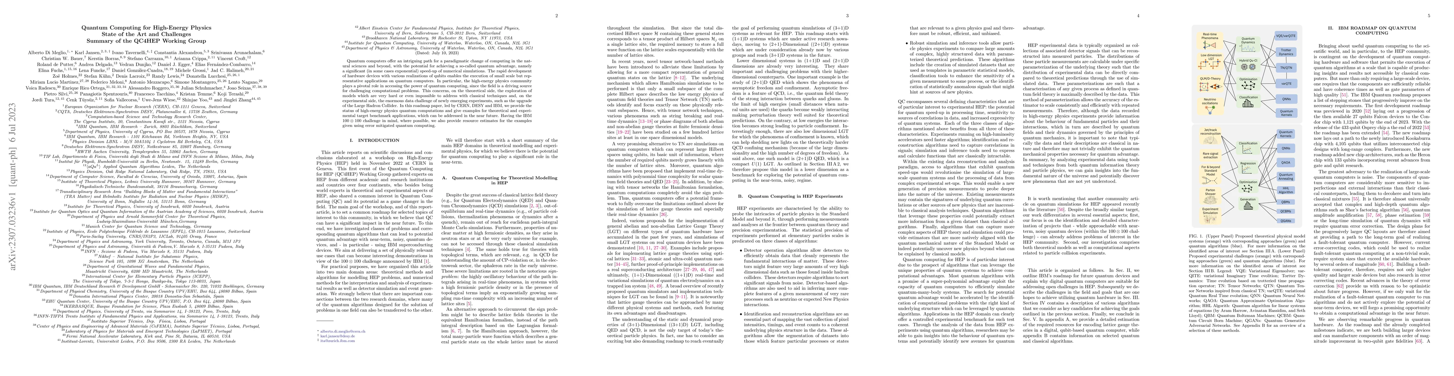 Thumbnail for Quantum Computing for High-Energy Physics: State of the Art and
  Challenges. Summary of the QC4HEP Working Group