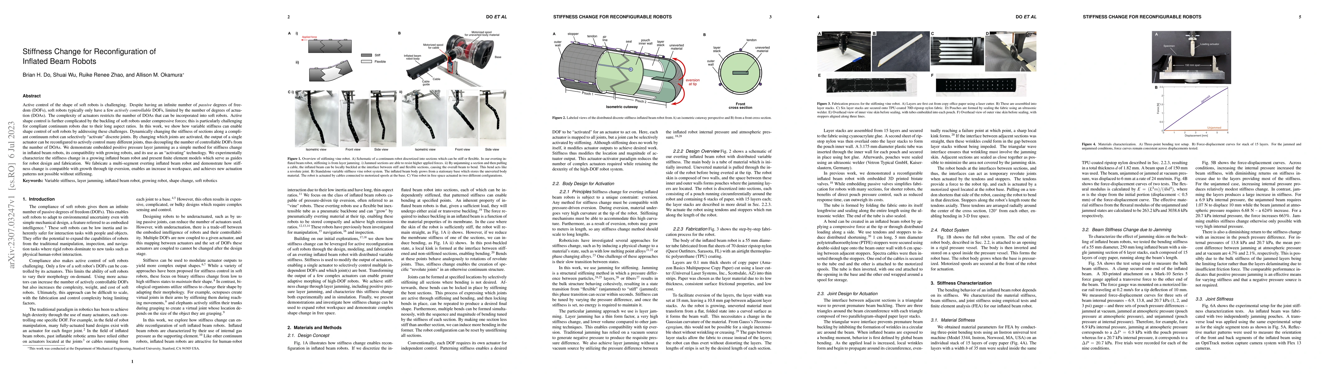 Thumbnail for Stiffness Change for Reconfiguration of Inflated Beam Robots