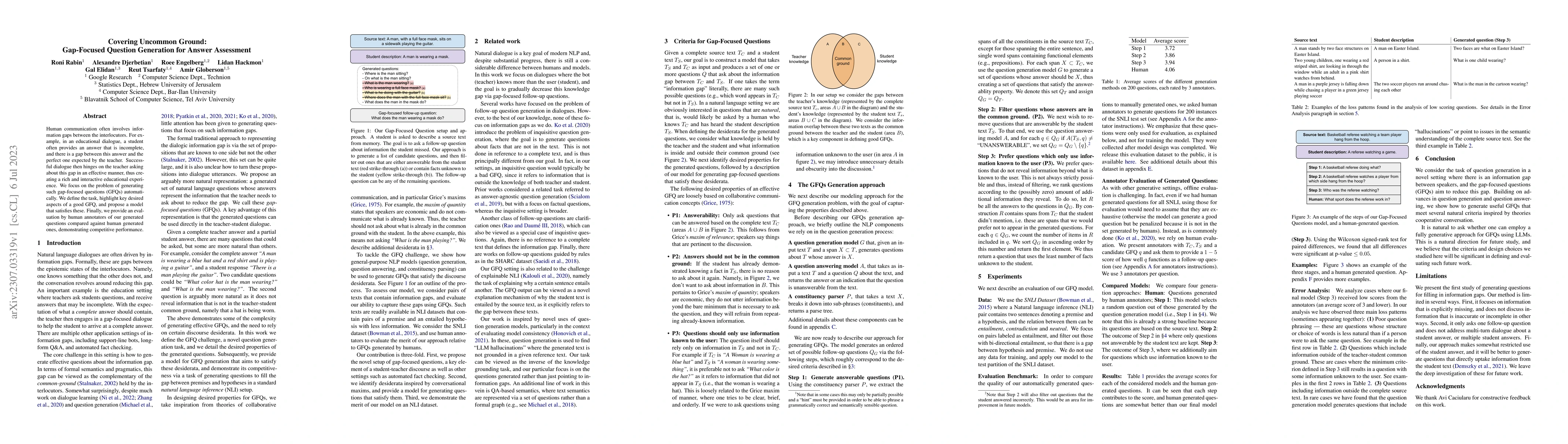 Thumbnail for Covering Uncommon Ground: Gap-Focused Question Generation for Answer
  Assessment