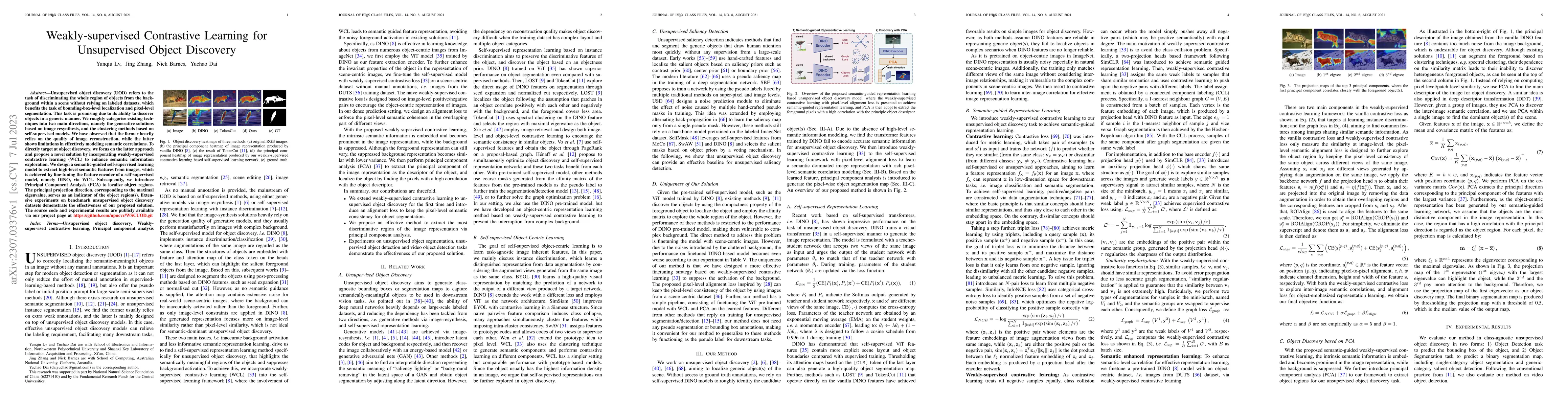 Thumbnail for Weakly-supervised Contrastive Learning for Unsupervised Object Discovery