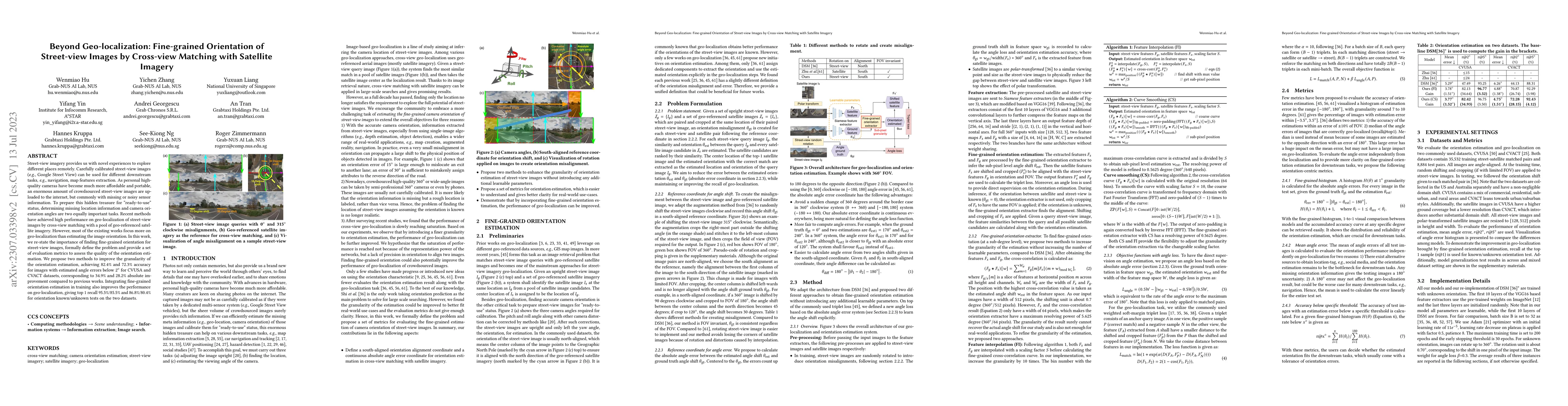 Thumbnail for Beyond Geo-localization: Fine-grained Orientation of Street-view Images
  by Cross-view Matching with Satellite Imagery with Supplementary Materials