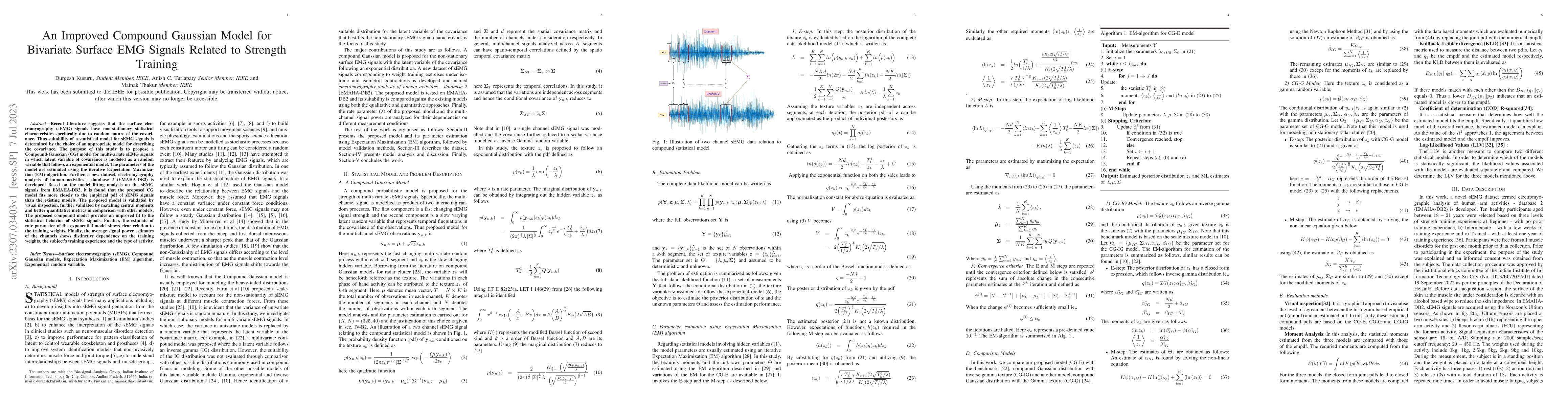 Thumbnail for An Improved Compound Gaussian Model for Bivariate Surface EMG Signals
  Related to Strength Training
