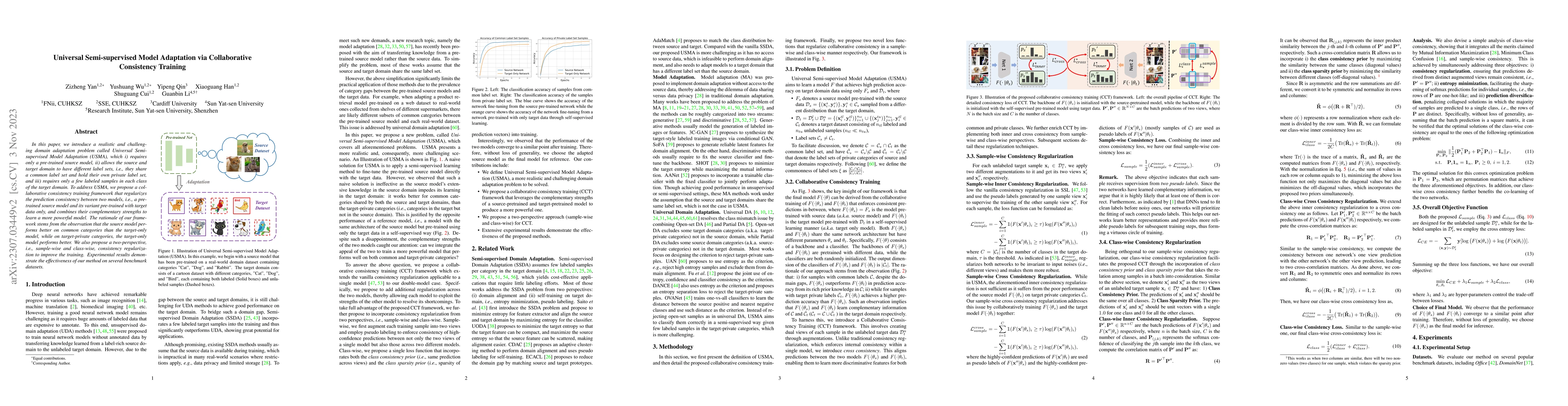 Thumbnail for Universal Semi-supervised Model Adaptation via Collaborative Consistency
  Training