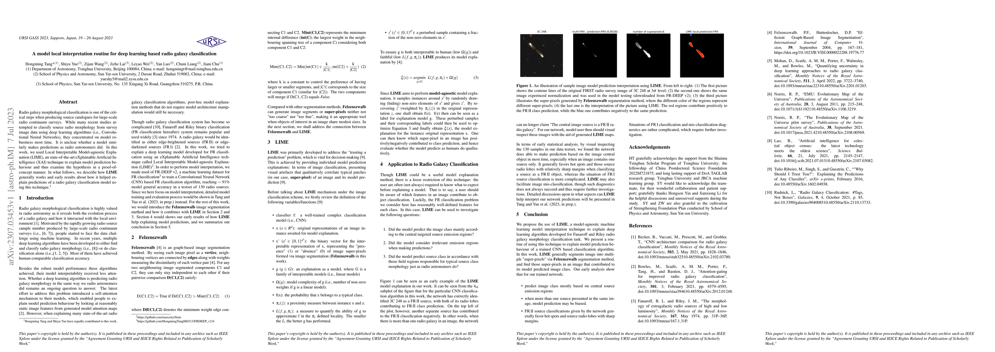 Thumbnail for A model local interpretation routine for deep learning based radio
  galaxy classification