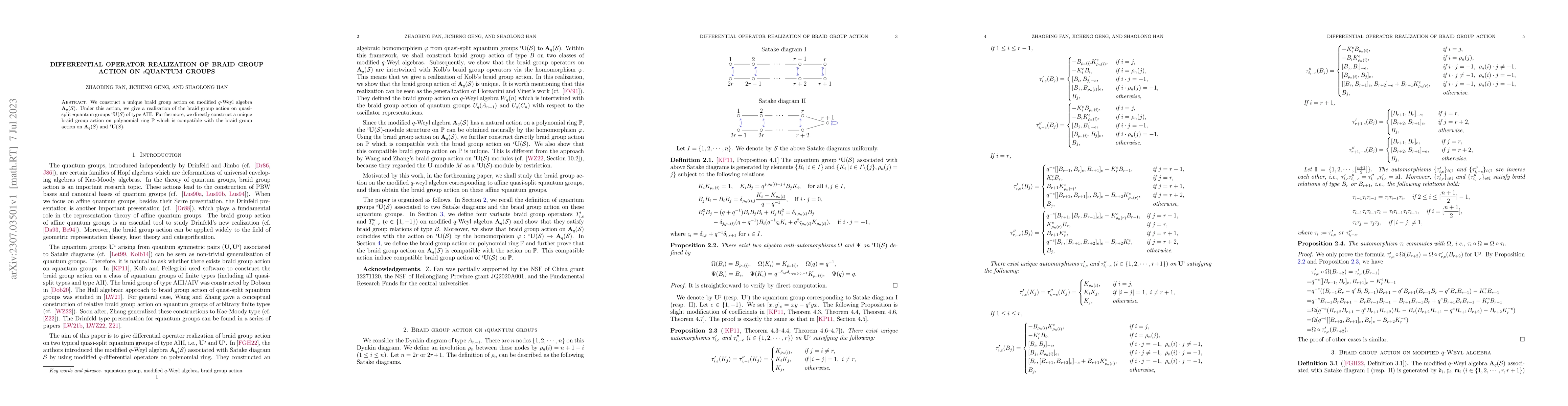 Thumbnail for Differential operator realization of braid group action on
  $\imath$quantum groups