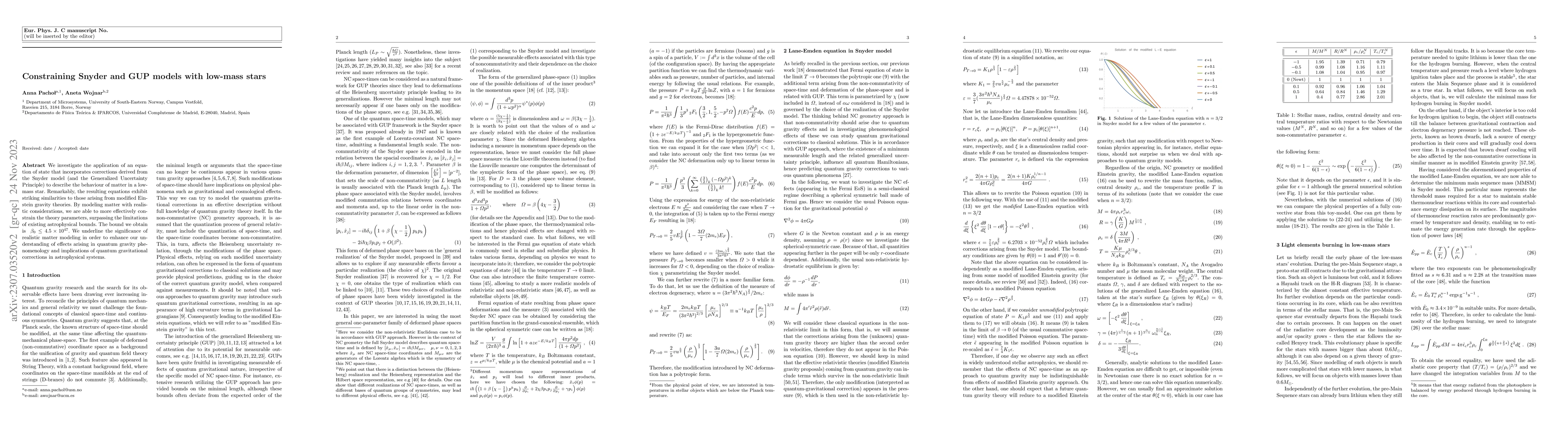 Thumbnail for Constraining Snyder and GUP models with low-mass stars