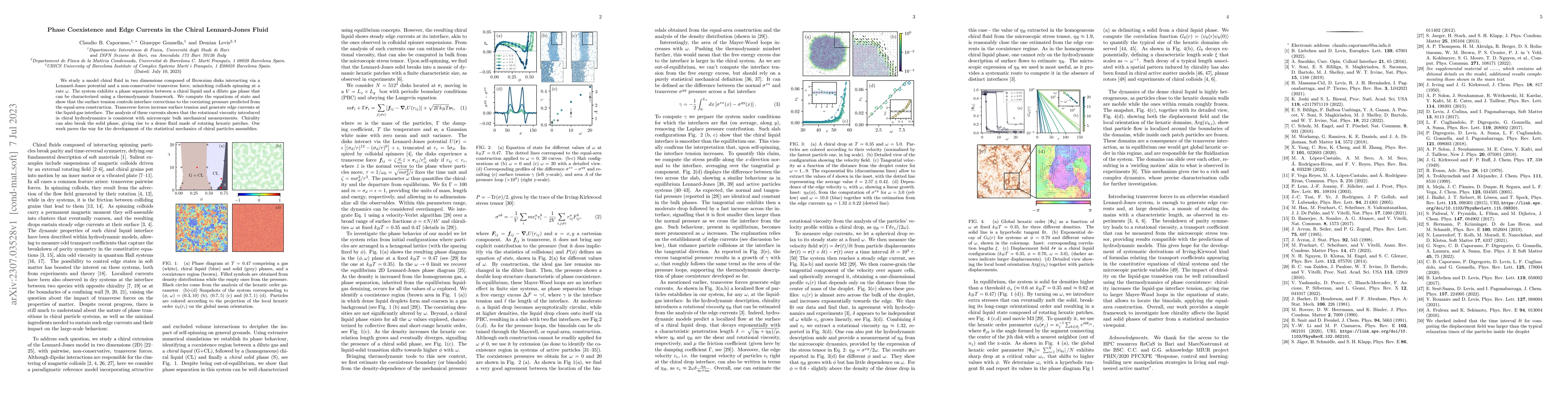 Thumbnail for Phase Coexistence and Edge Currents in the Chiral Lennard-Jones Fluid