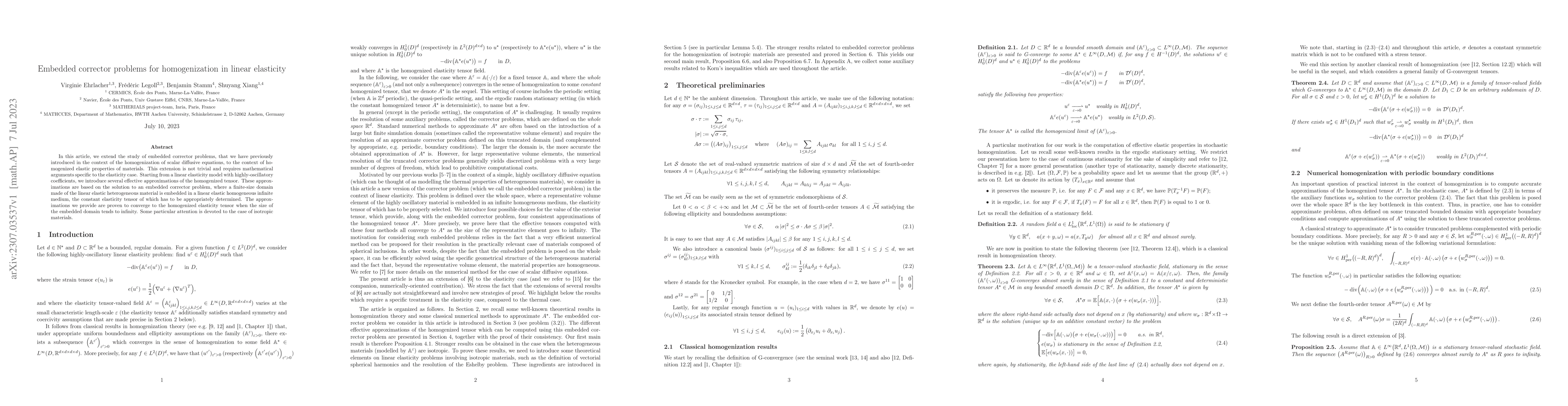Thumbnail for Embedded corrector problems for homogenization in linear elasticity