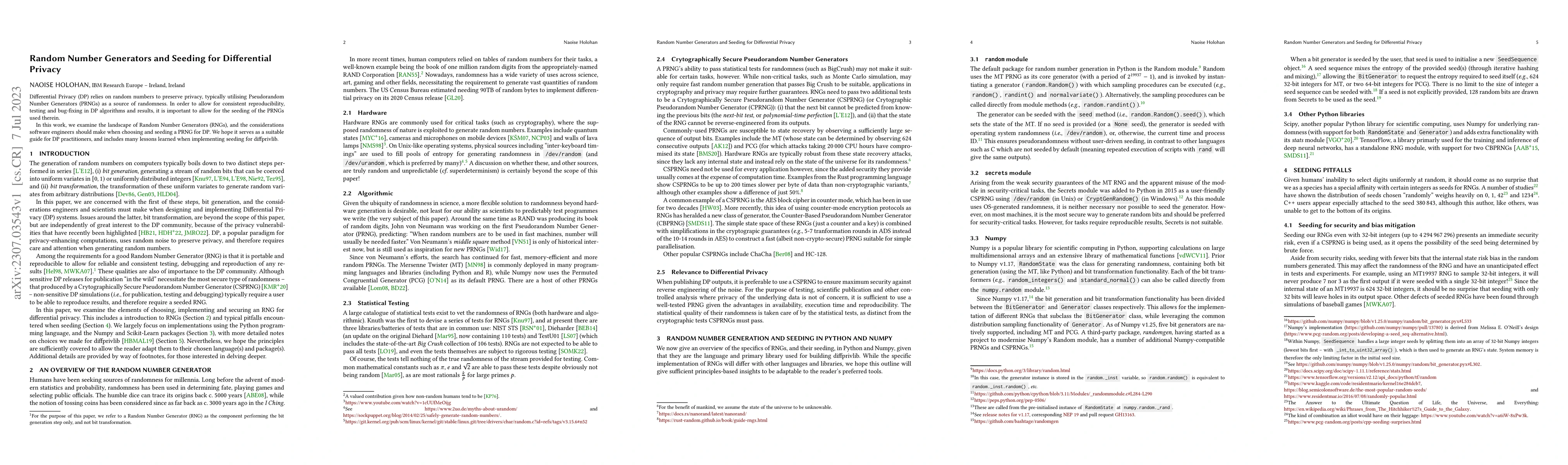 Thumbnail for Random Number Generators and Seeding for Differential Privacy