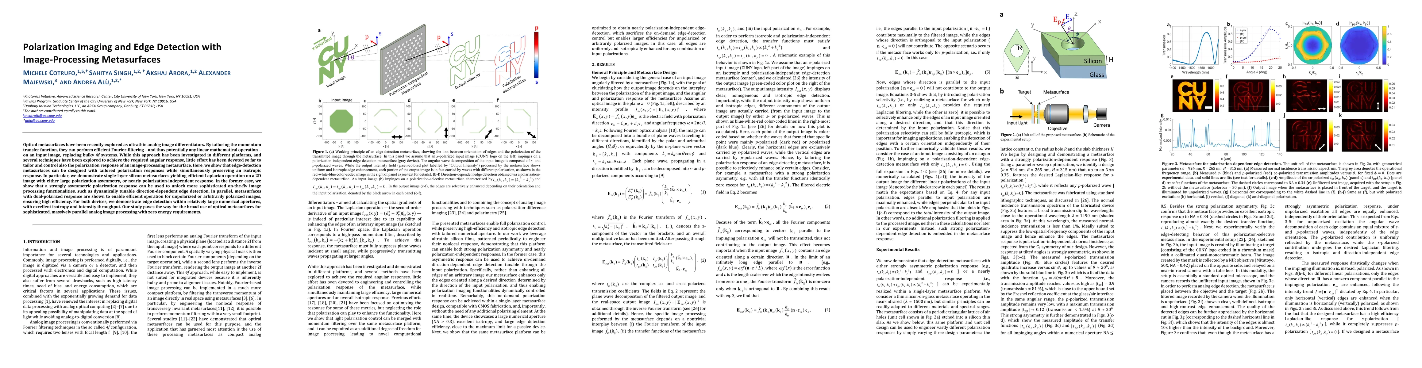 Thumbnail for Polarization Imaging and Edge Detection with Image-Processing
  Metasurfaces