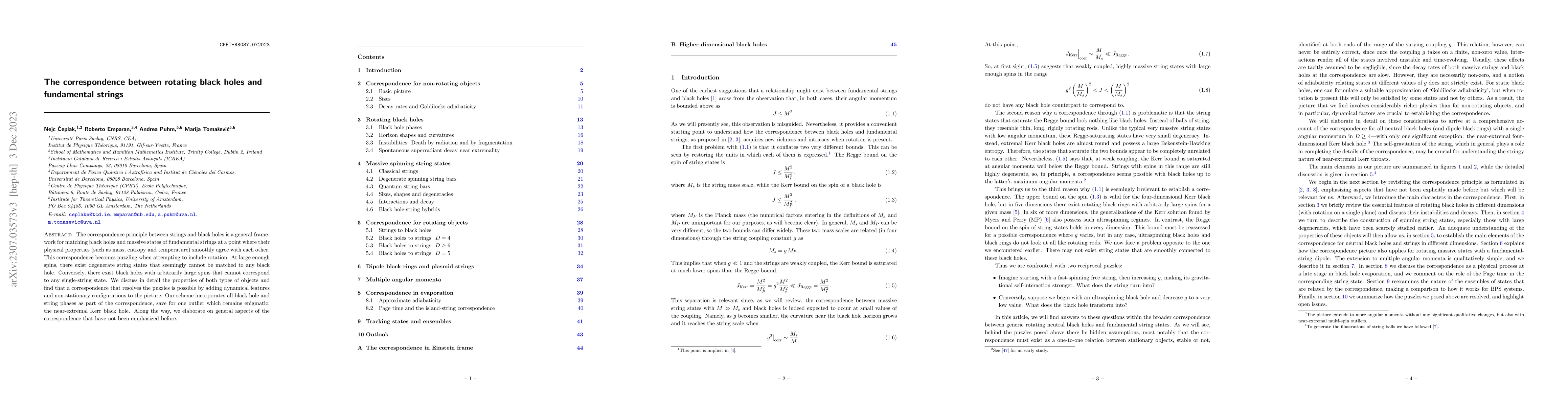 Thumbnail for The correspondence between rotating black holes and fundamental strings