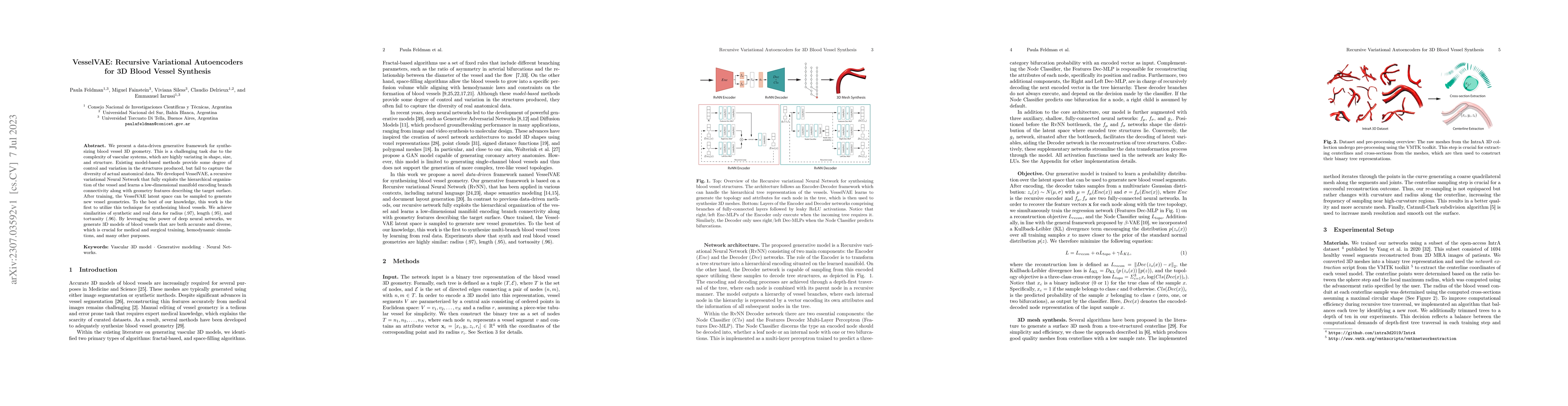 Thumbnail for VesselVAE: Recursive Variational Autoencoders for 3D Blood Vessel
  Synthesis