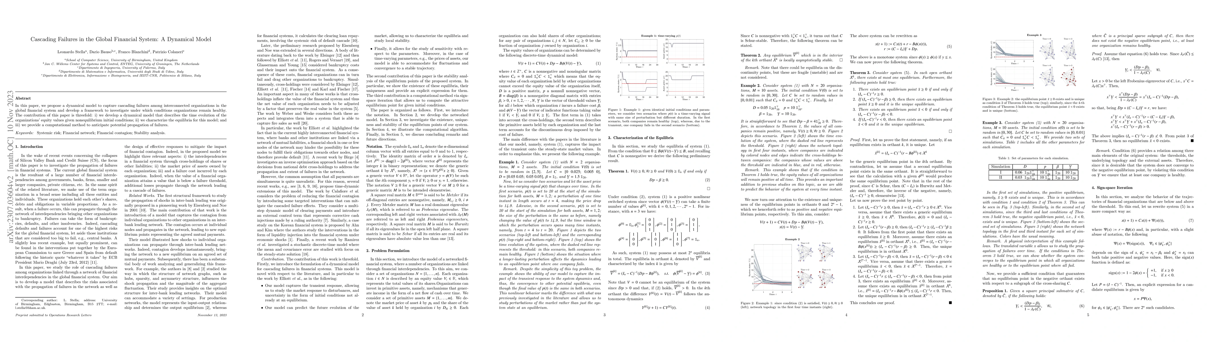 Thumbnail for Cascading Failures in the Global Financial System: A Dynamical Model