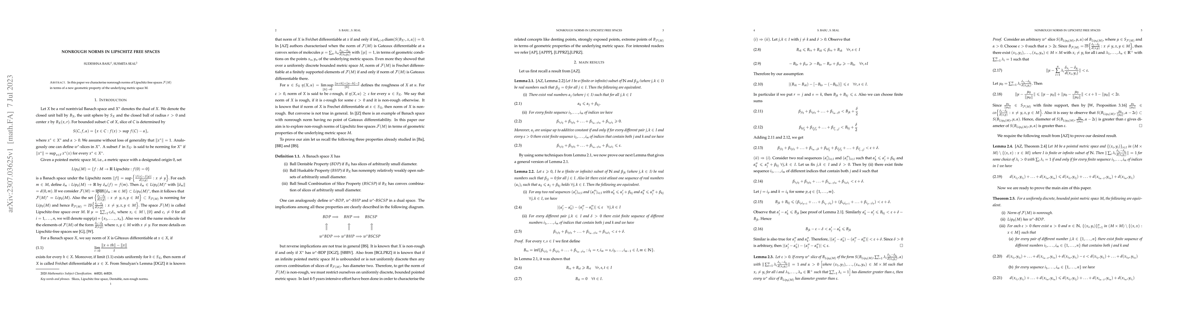 Thumbnail for Nonrough norms in Lipschitz free spaces