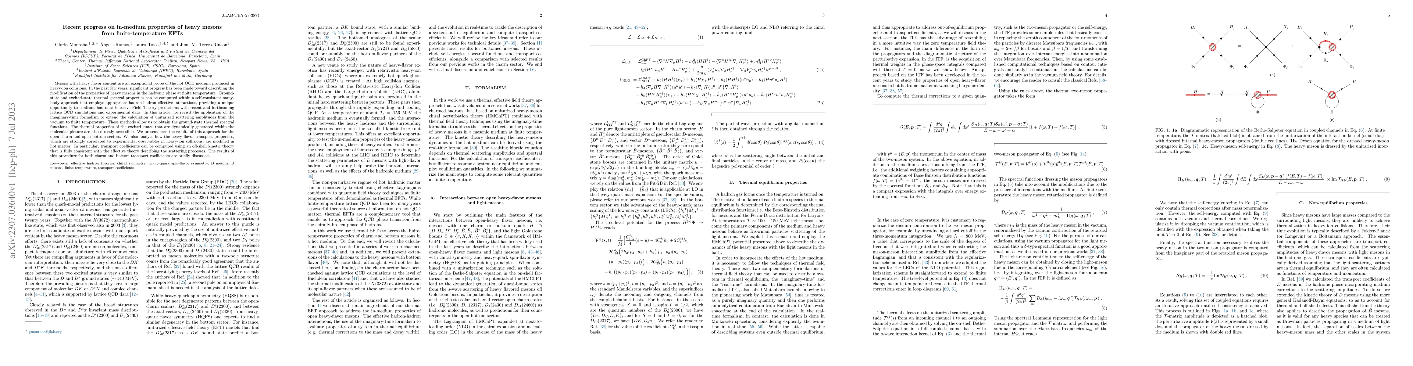 Thumbnail for Recent progress on in-medium properties of heavy mesons from
  finite-temperature EFTs