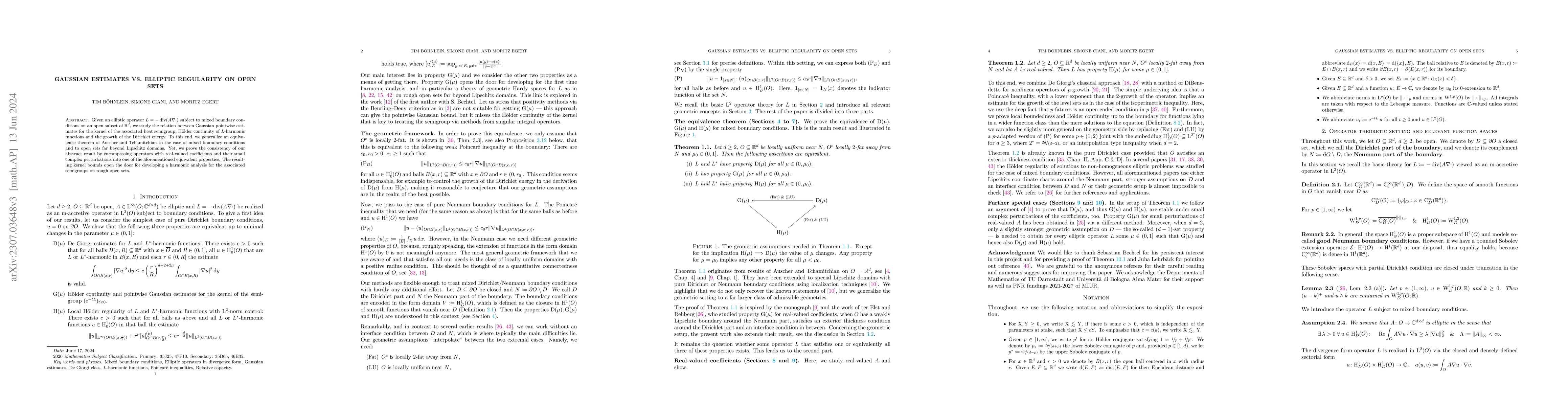Thumbnail for Gaussian estimates vs. elliptic regularity on open sets