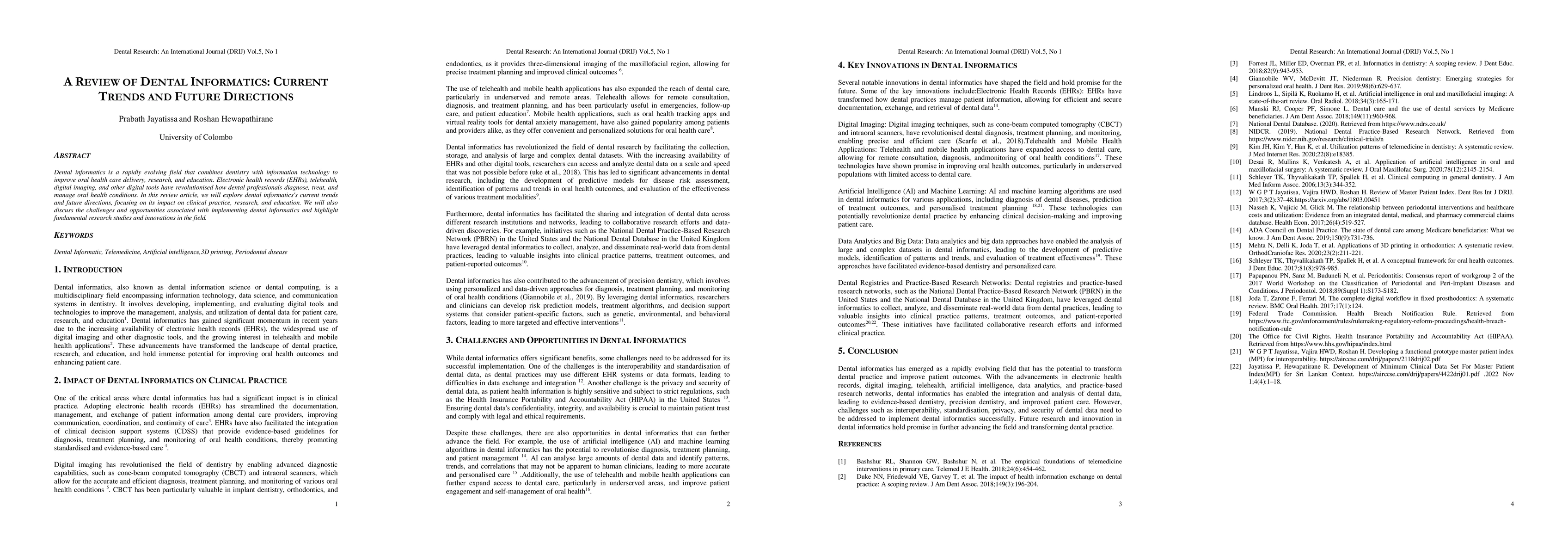Thumbnail for A review of dental informatics : current trends and future directions