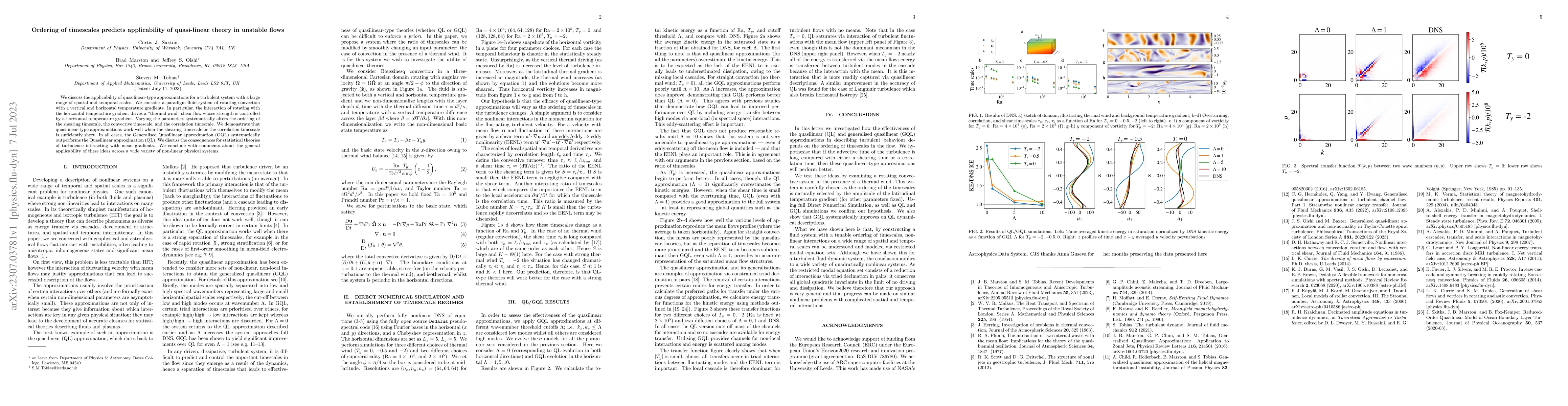 Thumbnail for Ordering of timescales predicts applicability of quasi-linear theory in
  unstable flows