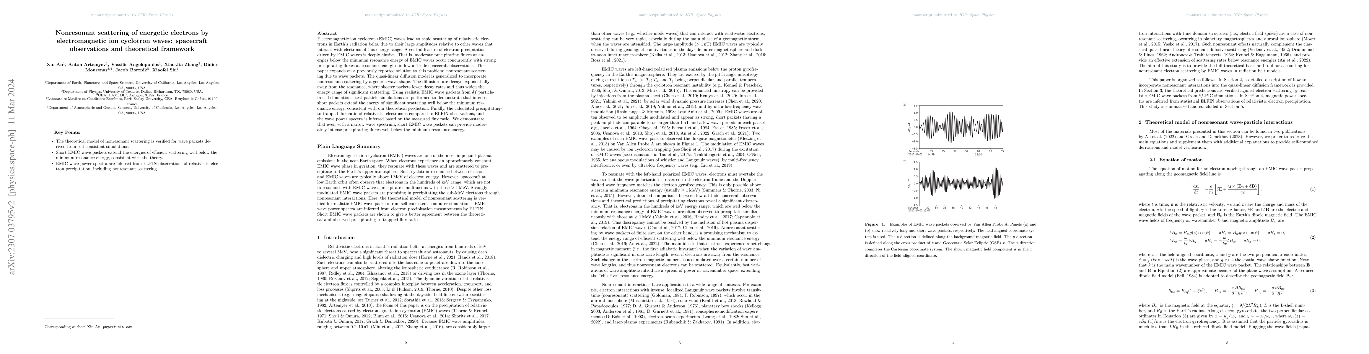 Thumbnail for Nonresonant scattering of energetic electrons by electromagnetic ion
  cyclotron waves: spacecraft observations and theoretical framework