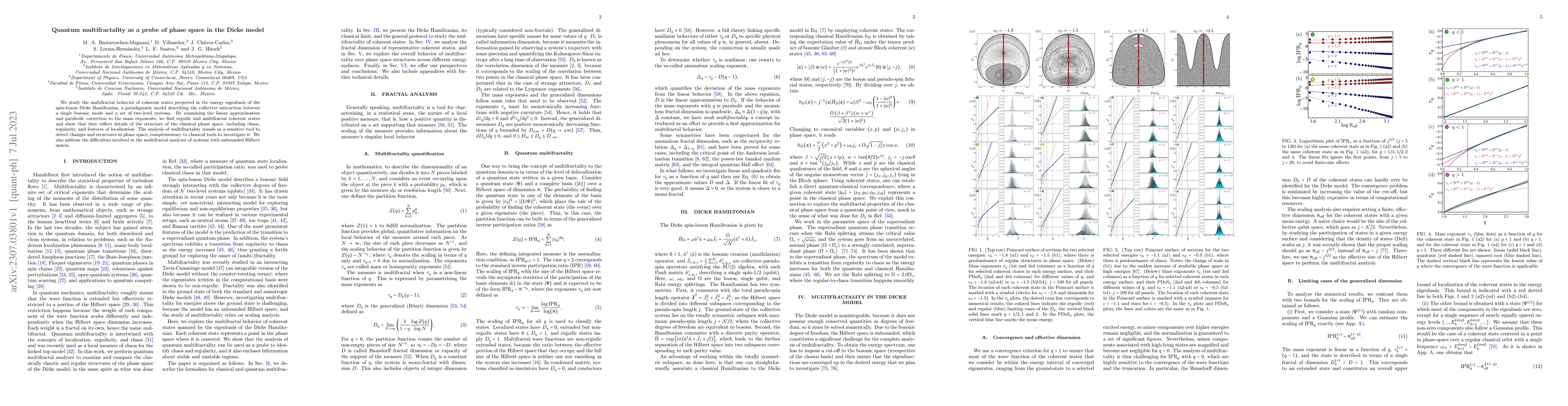 Thumbnail for Quantum multifractality as a probe of phase space in the Dicke model