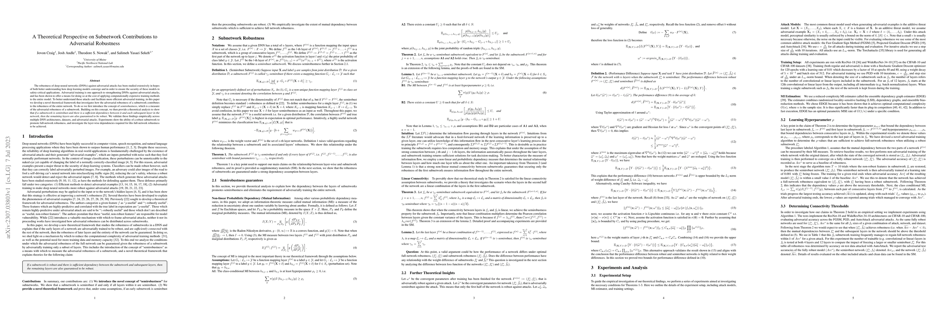 Thumbnail for A Theoretical Perspective on Subnetwork Contributions to Adversarial
  Robustness