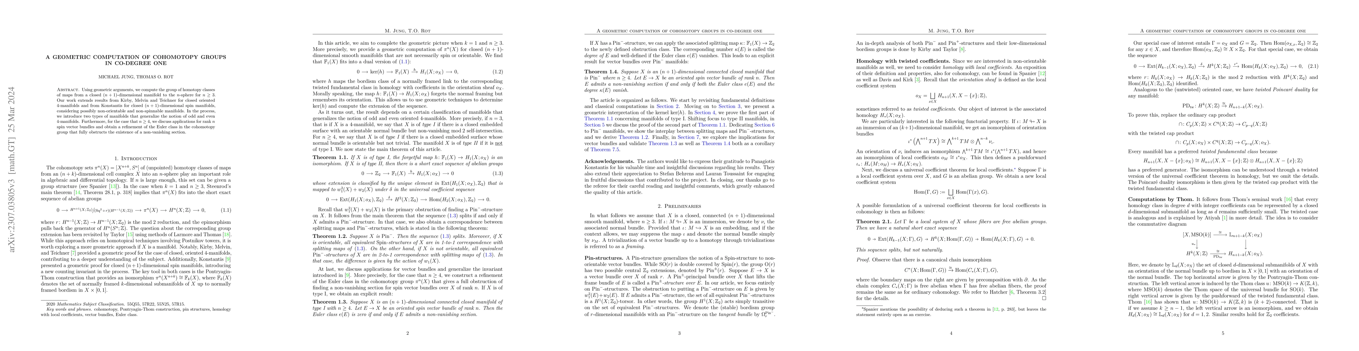 Thumbnail for A geometric computation of cohomotopy groups in co-degree one