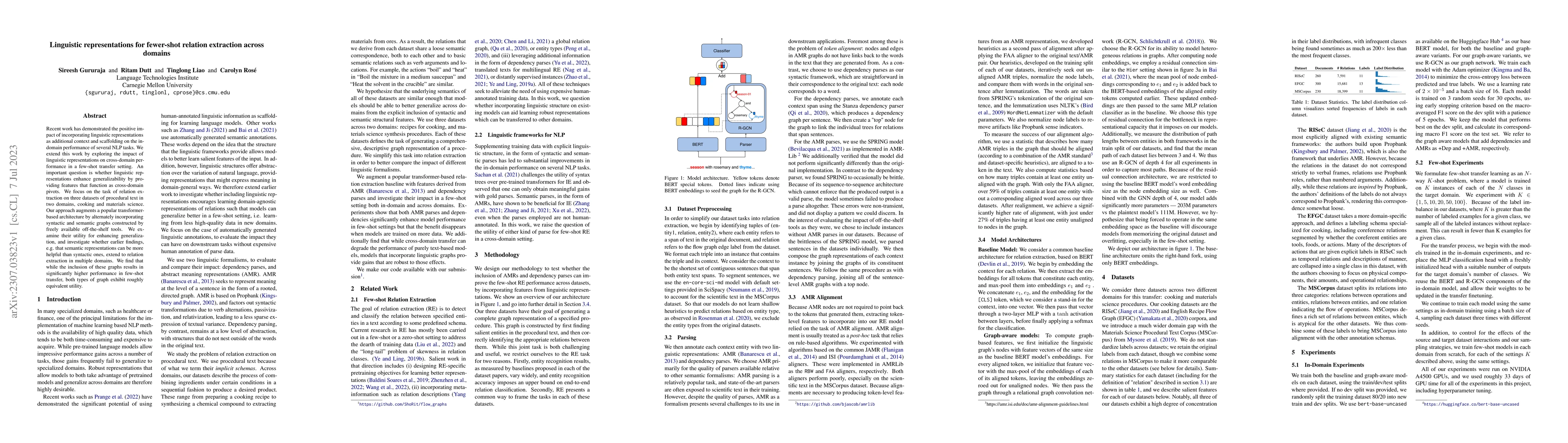Thumbnail for Linguistic representations for fewer-shot relation extraction across
  domains