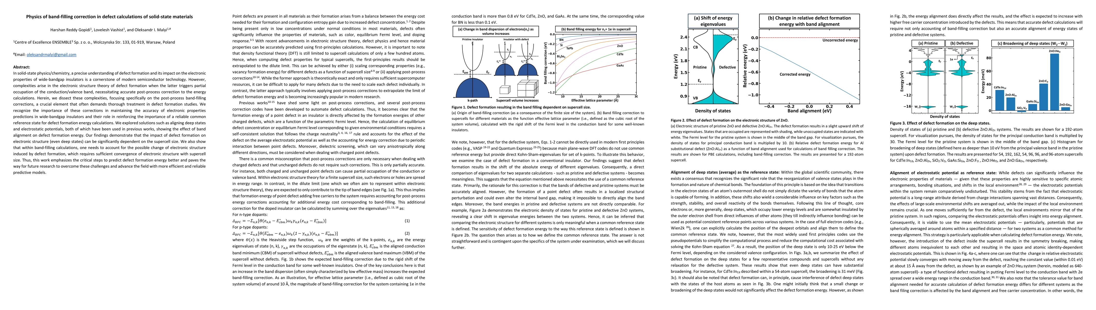 Thumbnail for Physics of band-filling correction in defect calculations of solid-state
  materials