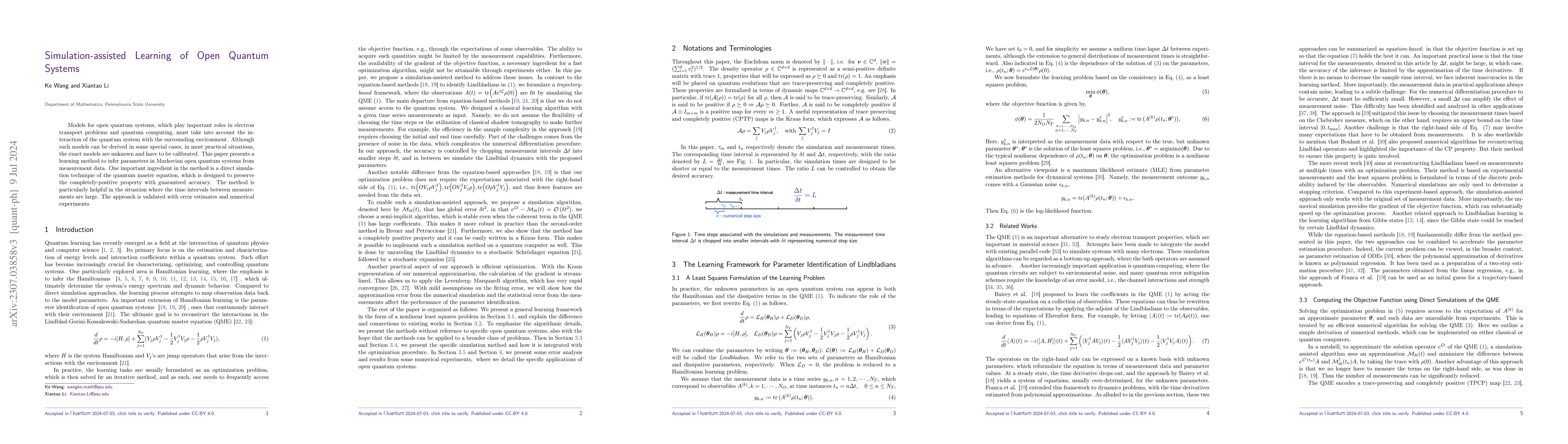 Thumbnail for Simulation-assisted learning of open quantum systems