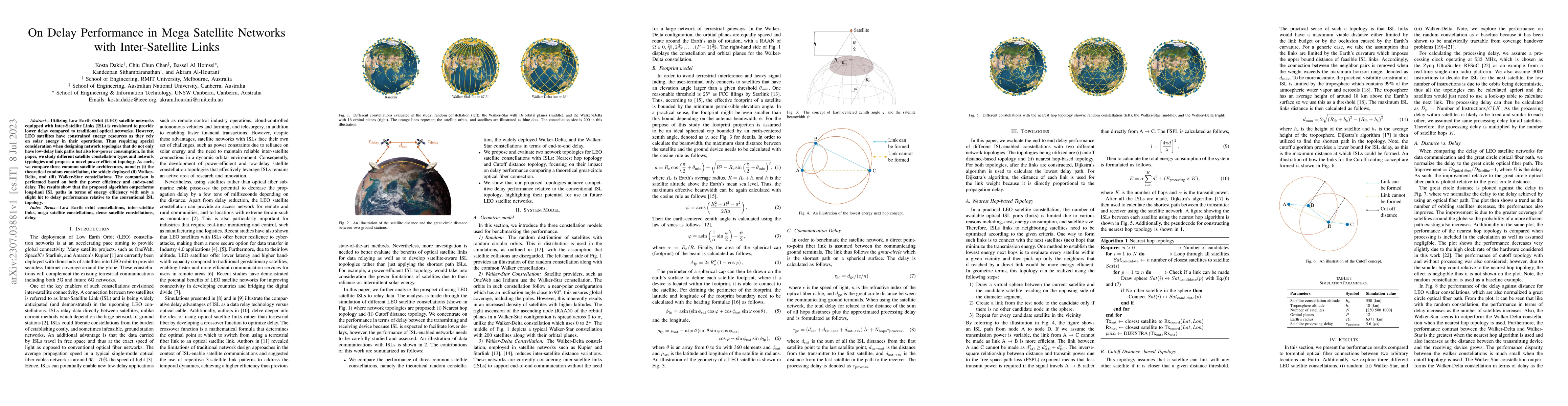 Thumbnail for On Delay Performance in Mega Satellite Networks with Inter-Satellite
  Links