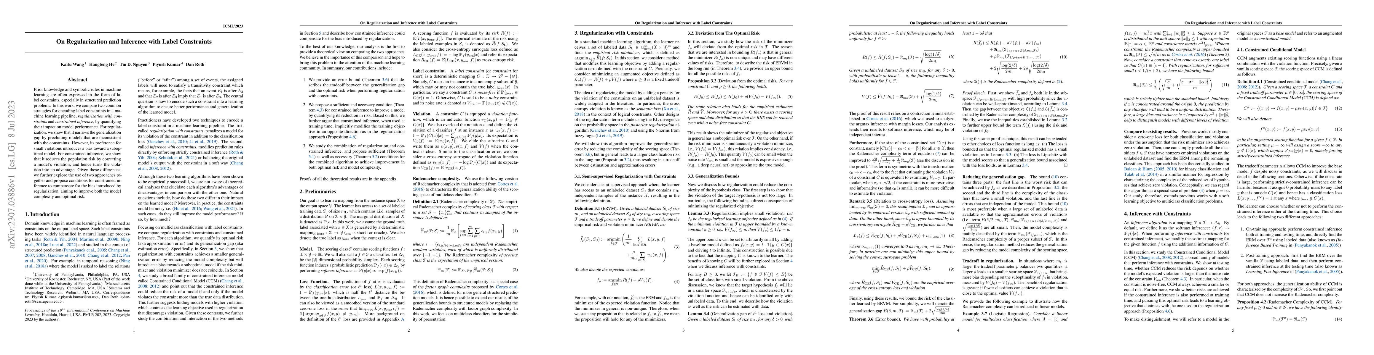 Thumbnail for On Regularization and Inference with Label Constraints