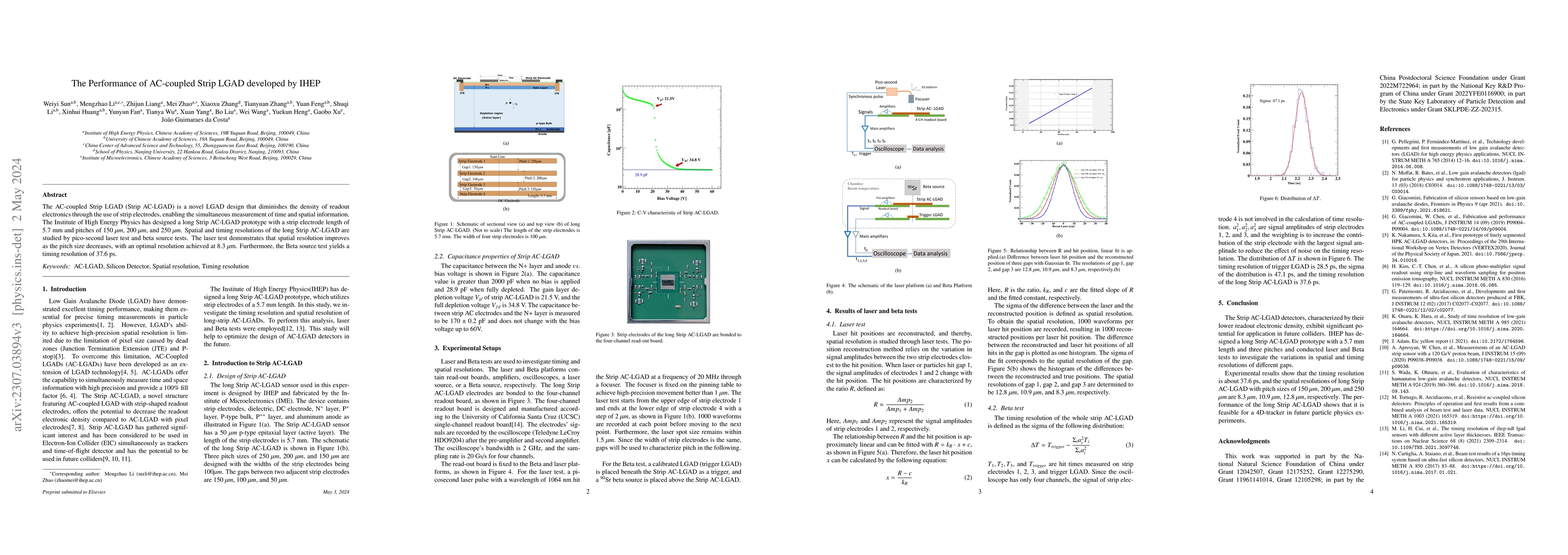Thumbnail for The Performance of AC-coupled Strip LGAD developed by IHEP