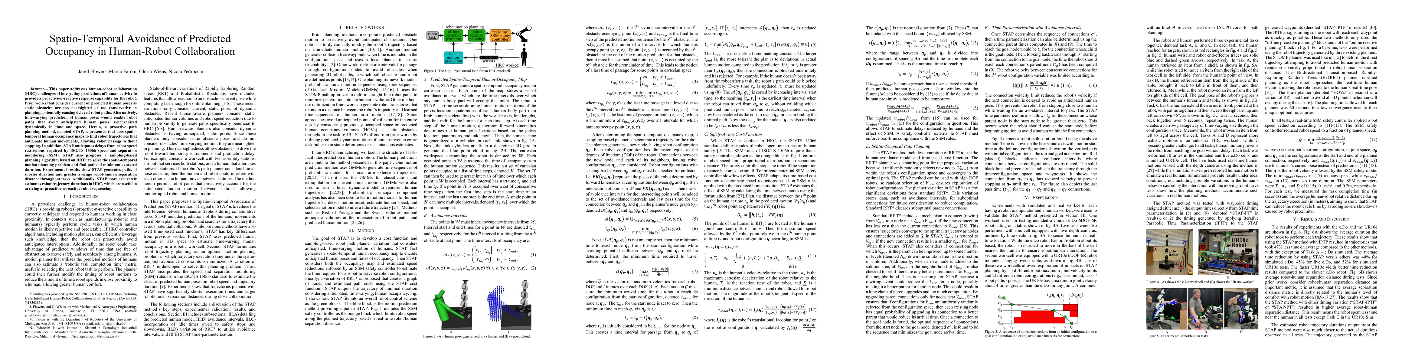 Thumbnail for Spatio-Temporal Avoidance of Predicted Occupancy in Human-Robot
  Collaboration