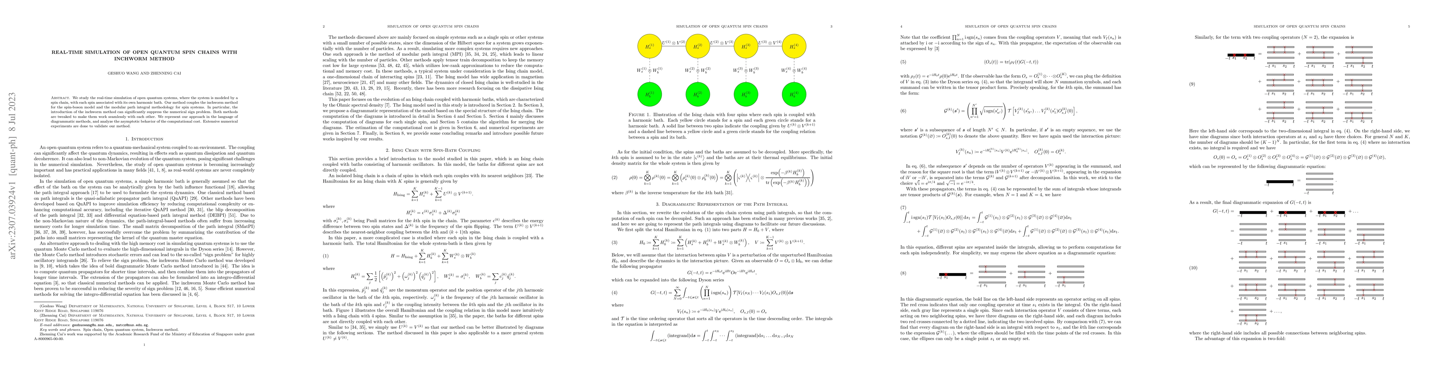 Thumbnail for Real-Time Simulation of Open Quantum Spin Chains with Inchworm Method