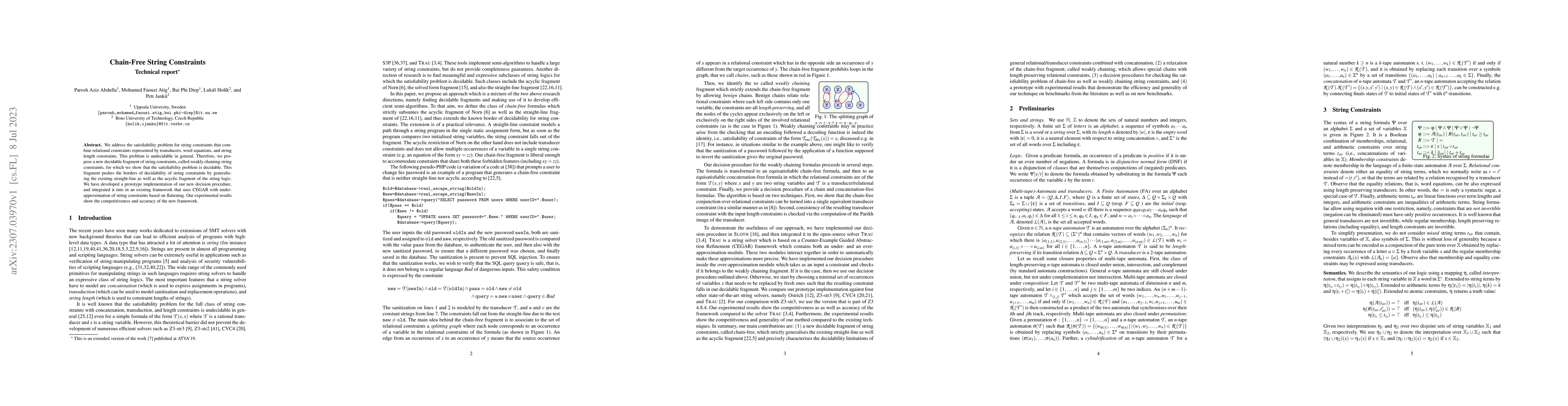 Thumbnail for Chain-Free String Constraints (Technical Report)