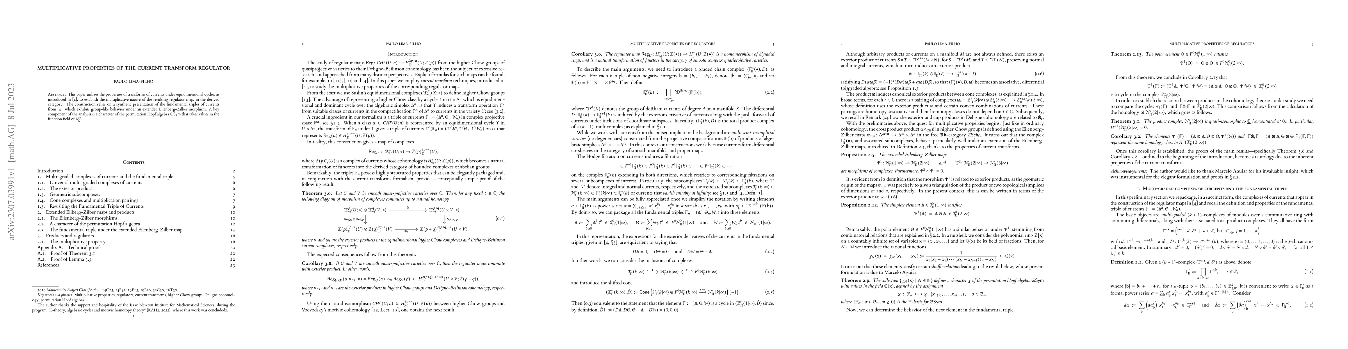 Thumbnail for Multiplicative properties of the current transform regulator